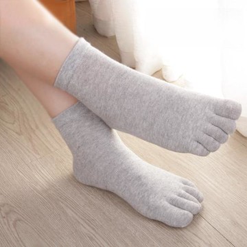 五指襪女 純棉 吸汗防臭春秋中筒腳趾襪低幫短筒四季全棉分趾襪子