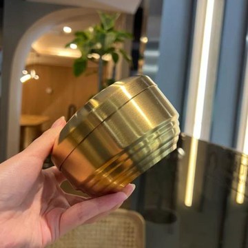 304不銹鋼韓式金碗質感防燙湯碗耐摔新品料理食品級蓋碗精致兒童