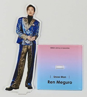 [附襯紙]目黑荷花(Snow Man)壓剋力立牌JohnnysAxa Fest