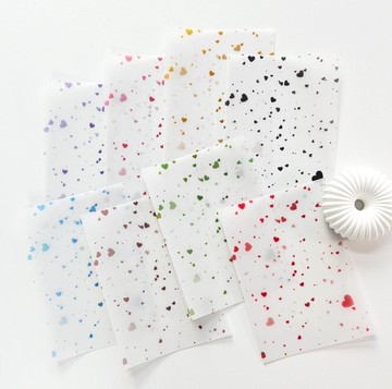 飄落愛心描圖紙