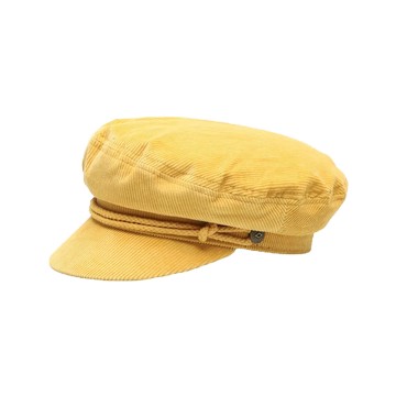 BRIXTON 海軍帽 燈芯絨 ASHLAND CAP MUSTARD 芥末黃 海軍帽 復古【TCC】