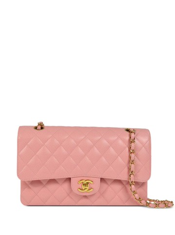 CHANEL Pre-Owned - 2005 medium Double Flap shoulder bag - women - Caviar Leather - One Size - Pink