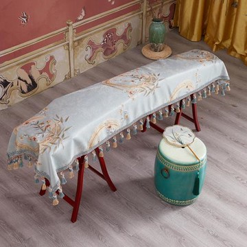 新中式古箏防塵罩蓋布文藝高級感加厚琴布琴披高顏值通用古典蓋巾