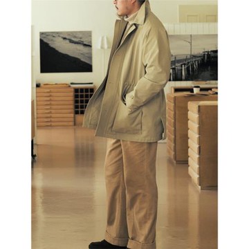 VALLEE 大件抽繩收腰寬松版型中長款風衣夾克 VE066