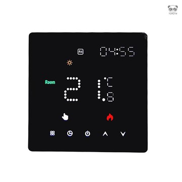 液晶溫控器 IP20阻燃PC水暖溫控器 3A水地曖溫控器 5+2/6+1天編程 支持不同時段設置 每天6個時段溫控 帶恆