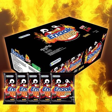 ENAAK 韓式小雞麵(勁辣味)增量盒裝28gx24包【小三美日】 DS020594 點心麵 下午茶 餅乾 脆麵
