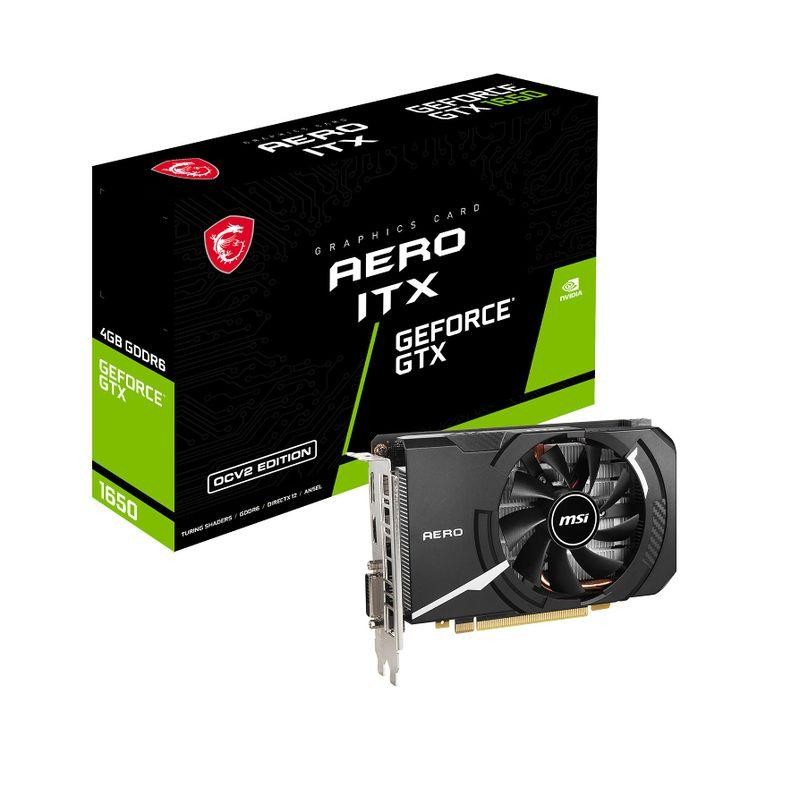 MSI GeForce GTX 1650 D6 AERO ITX OCV2 グラフィックスボード VD7633 ...