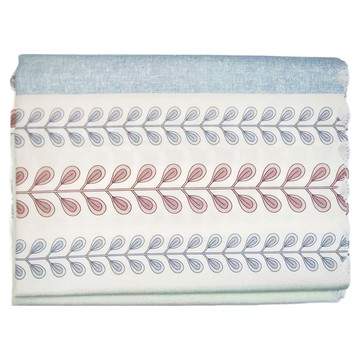 BonBon naturel 北歐簡約防水桌巾 100%聚酯纖維 水洗不掉色  183 x 135cm  藍綠麥穗  1條