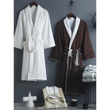 五星級酒店浴袍男女秋冬浴衣成人比純棉吸水速干2025新款四季通用