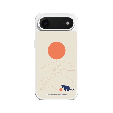iPhone Air SolidX 白 - ilovedoodle (Lim Heng Swee) - Cat Landscape - Hairball 貓咪貓球