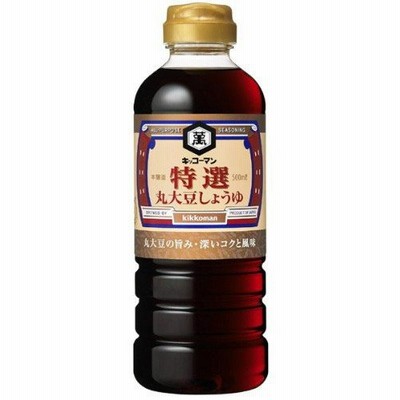 キッコーマン【萬】特選丸大豆しょうゆ 500ml×6入