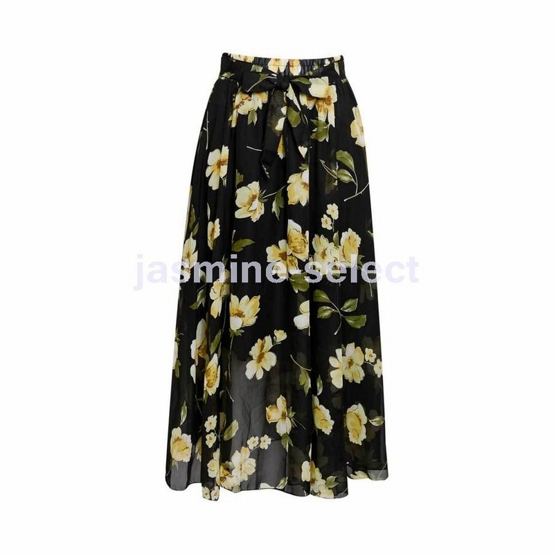 天然石ターコイズ Villedazurビルダジュール＊花柄フレアスカート