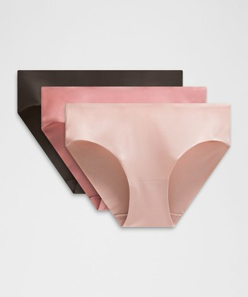 InvisiWear Mid-Rise Bikini Underwear 3 Pack Size Medium