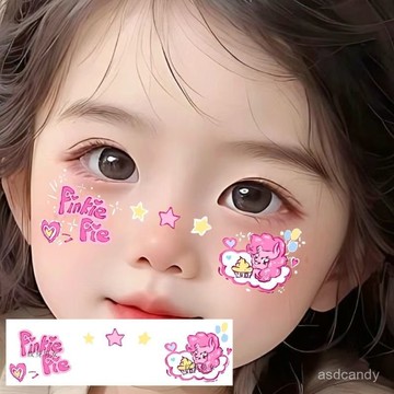 🔥臺灣-出貨🔥萬聖節紋身貼 臉部貼紙 小馬寶莉碧琪靈感妝容 可愛鬼兒童臉妝