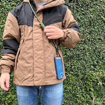 凹豆系列質感 加粗單色手機背繩