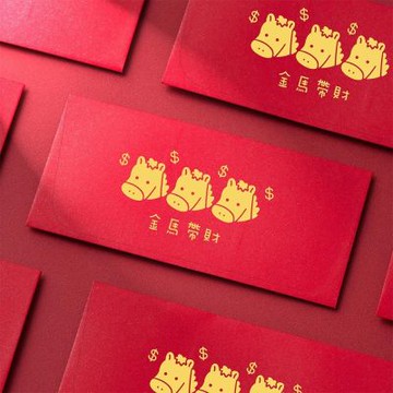 1A 2026 馬年 西式 紅包袋 金馬帶財 10張入 /包 2007
