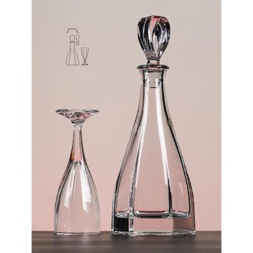 Victoria酒具套裝 水晶玻璃空瓶高檔白酒酒瓶醒酒器輕奢高腳透明