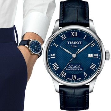 TISSOT 天梭 Le Locle 80小時動力儲存機械錶-39.3mm T0064071604300