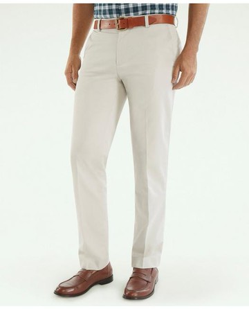 Brooks Brothers Men's Slim Fit Stretch Cotton Advantage Chino Pants | Stone | Size 38 34