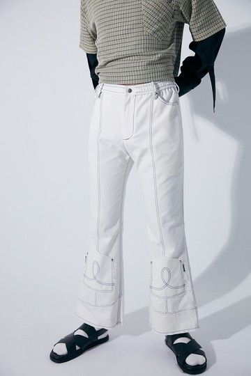 解構式水洗牛仔褲