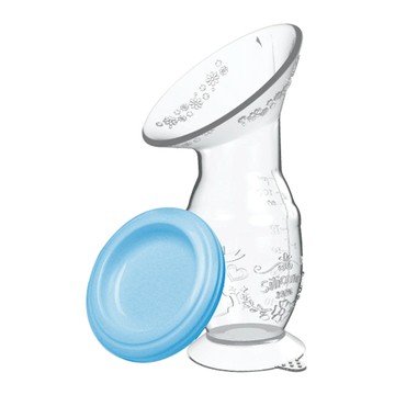 Baby House 愛兒房 矽膠防溢母乳集乳手動吸乳器  85mm柔軟大開口  魚式吸盤  超強吸力底座  顏色隨機  1個