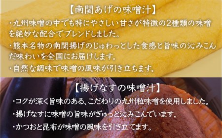 フリーズドライ業務用 南関あげの味噌汁と業務用 揚げなすの味噌汁と業務用 納豆の味噌汁のセット 計45食 BY004