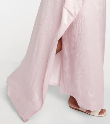 Gabriela Hearst Caped silk satin gown