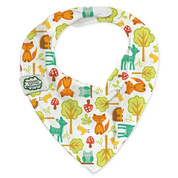 ImseVimse-有 機棉領巾型圍兜(歡樂森林)