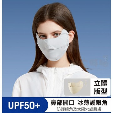 【現貨】冰絲防曬面罩 防曬口罩 冰絲口罩 涼感口罩 女面罩護 眼角遮陽防紫外線 護眼角防曬口罩 立體透氣薄款防起霧