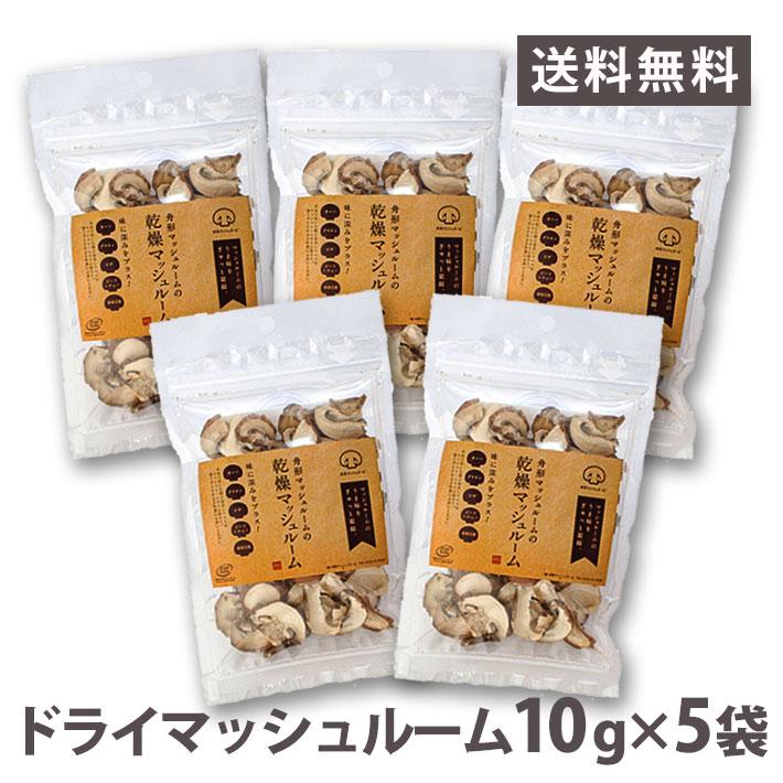 ドライ マッシュルーム スライス 10g×5袋 国産 山形県産 送料無料 日持ち 常備食 家ごはん