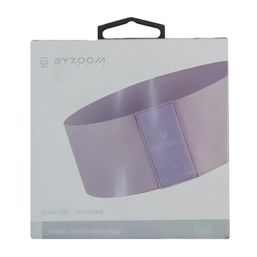 BYZOOM FITNESS 編織阻力環-輕量 (紫色)  30 x 8cm  1盒