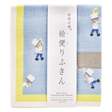 蚊帳的夢Naramachi丸山纖維 抹布 35x40cm 100%棉  相撲  1個