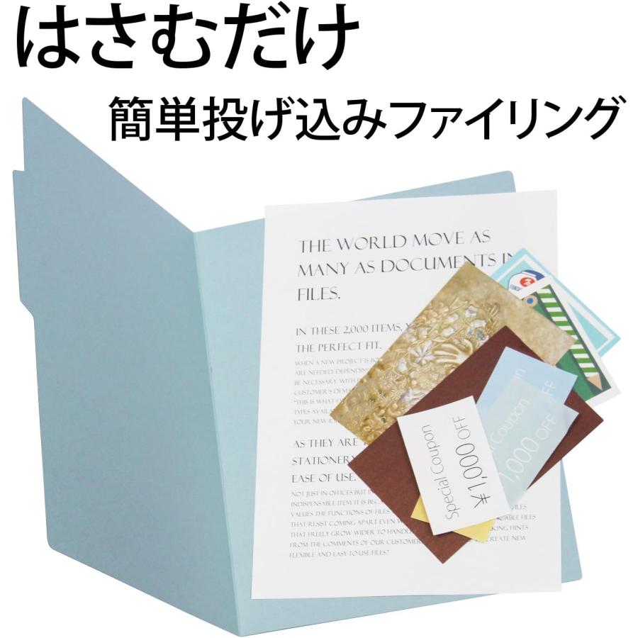 プラス 個別フォルダー 再生紙 A4-E ロイヤルブルー 10枚パック FL061IF 87-061 10枚