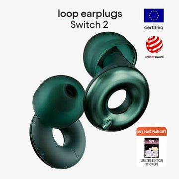 官方免運 Loop Switch 2–多模式降噪耳塞 | 可調節音量 聽力保護 適用於專注、旅行、音樂會、社交、體育賽事
