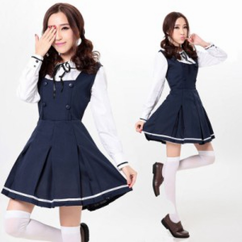 紺色 4 長袖 メイド服 ワンピース ロリータ ゴスロリ コスプレ コスチューム レディース 衣装 仮装 通販 Lineポイント最大1 0 Get Lineショッピング