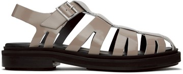 AMI Paris 灰褐色 Anatomical Toe Fisherman 凉鞋
