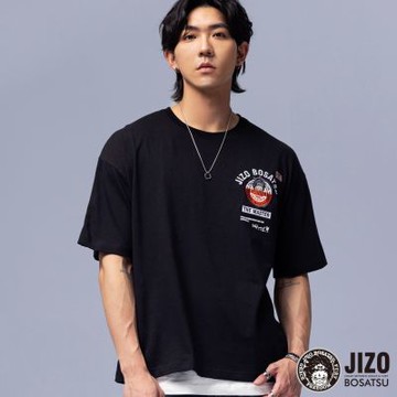 地藏小王 BLUE WAY – 地造人孔蓋文字剪接短TEE(黑)