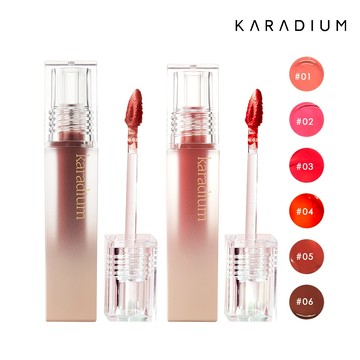 【KARADIUM 官方旗艦店】波光水膜鏡彩唇釉 4.5g ( 2入組)｜水感唇釉 保濕 顯色持久 透亮