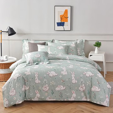 LoveCity 寢城之戀 台灣製 吸濕排汗萊賽爾天絲 舖棉四季涼被  綠色  5 x 6.5尺