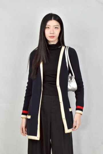 (S) gucci藍色針織外套