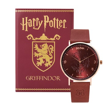 哈利波特典藏禮盒-葛來分多腕錶-書本造型收納盒