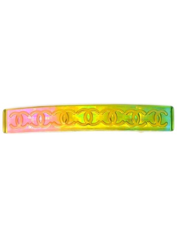 CHANEL Pre-Owned - 1997 CC hair clip - women - Plastic/Gold Plated - One Size