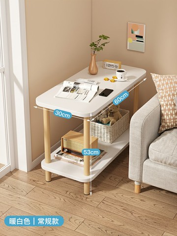 行動茶台 行動茶車 小茶几 邊几可行動茶几置物架沙發邊櫃小推車帶輪小桌子簡易家用客廳邊桌『ZW6985』