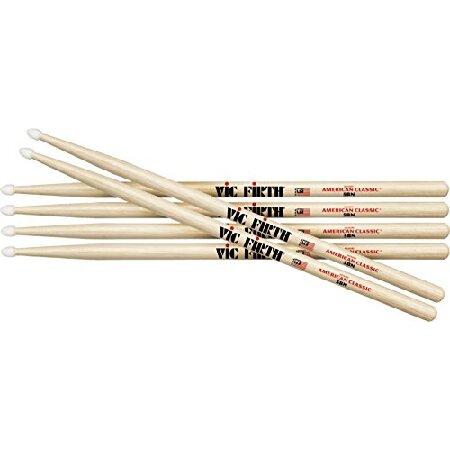 Vic Firth アメリカンクラシックヒッコリードラムスティック ナイロン5B 3組(並行輸入)