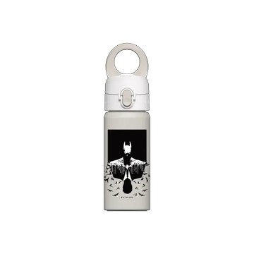 磁吸水壺 AquaStand 不鏽鋼 480cc - 無吸管 貝殼灰 - Batman 蝙蝠俠 - 布魯斯/蝙蝠俠