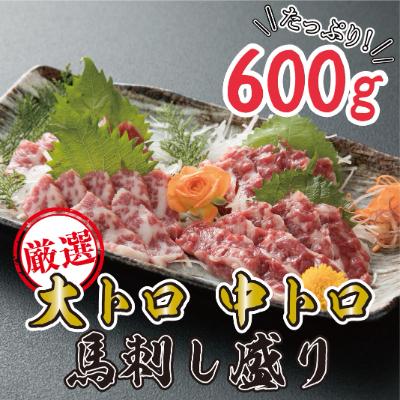 ふるさと納税 多良木町 大トロ中トロ馬刺し盛り600g(多良木町)