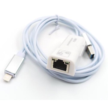 適用蘋果手機網線轉換器iPhone有線網卡插網線上網以太網百兆rj45