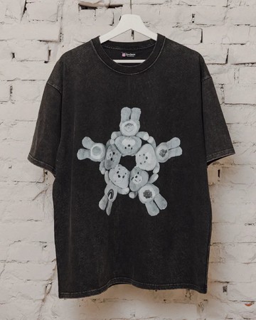 Care Bears玩偶水洗T-黑【夏日祭典】《情侶裝》《美式風格》《原廠授權貨品質保證》