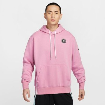 NIKE 長袖上衣 男 帽T 磨毛 AS U NK SABRINA SIGNATURE HDY 粉 FV3206-699