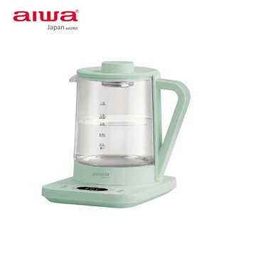 【AIWA 日本 愛華】1.5L 多功能養生壺 AW-KC150 沐青色 (蒸籠/養生壺/美食鍋/燉盅/煮茶器)